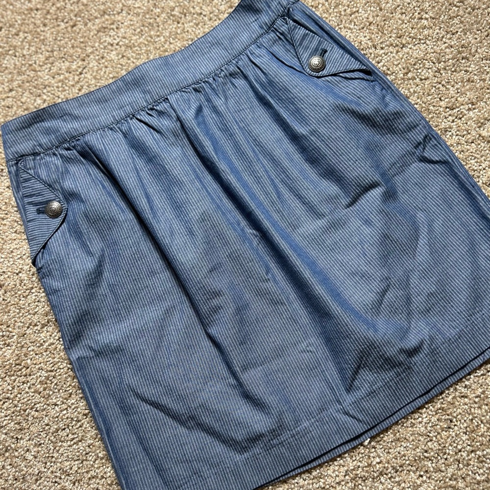 Brooks Brothers Denim Mini Skirt